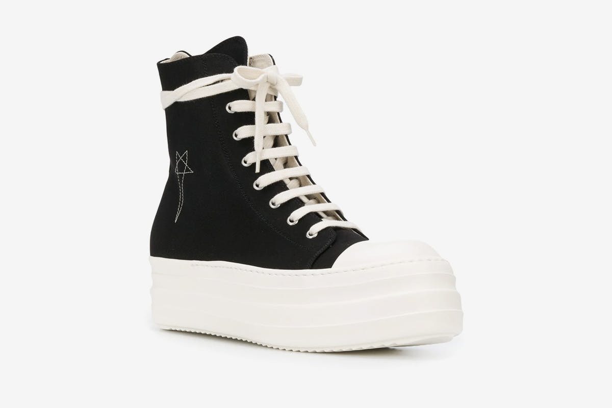 Rick owens ramones canvas clearance